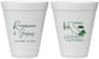 Personalized Wedding 12 oz Foam Cups - California | 154