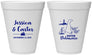 Personalized Wedding 12 oz Foam Cups - Delaware | 157
