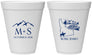 Personalized Wedding 12 oz Foam Cups - Idaho | 161