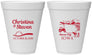 Personalized Wedding 12 oz Foam Cups - Iowa | 164