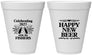 Personalized New Years 12 oz Foam Cups - 2027 Happy New Beer | 170004