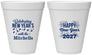 Personalized New Years 12 oz Foam Cups - 2027 Nye Confetti | 170015
