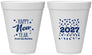 Personalized New Years 12 oz Foam Cups - 2027 Confetti | 170027