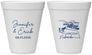Personalized Wedding 12 oz Foam Cups - Nebraska | 176