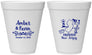 Personalized Wedding 12 oz Foam Cups - New Jersey | 179