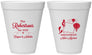 Personalized Wedding 12 oz Foam Cups - New Mexico | 180