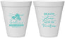 Personalized Family Vacation 12 oz Foam Cups - Beach Please | 180004