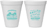 Personalized Family Vacation 12 oz Foam Cups - Sun And Sand Beach | 180007