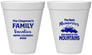 Personalized Family Vacation 12 oz Foam Cups - Mountains | 180021