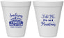 Personalized Family Vacation 12 oz Foam Cups - Ski Trip Peaks | 180023