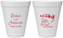 Personalized Wedding 12 oz Foam Cups - North Carolina | 182