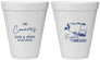 Personalized Wedding 12 oz Foam Cups - Oregon | 186
