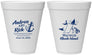 Personalized Wedding 12 oz Foam Cups - Rhode Island | 188