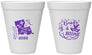Personalized Mardi Gras 12 oz Foam Cups - Beads And Bling | 190002