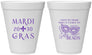 Personalized Mardi Gras 12 oz Foam Cups - Nola New Orleans | 190006