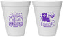 Personalized Mardi Gras 12 oz Foam Cups - Fleur De Lis Carnaval | 190012