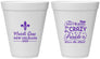 Personalized Mardi Gras 12 oz Foam Cups - Fleur De Lis | 190013