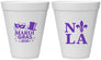 Personalized Mardi Gras 12 oz Foam Cups - Nola Fleur De Lis | 190014