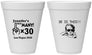 Personalized Birthday 12 oz Foam Cups - 30th | 20000