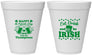 Personalized St Patricks Day 12 oz Foam Cups - Eat Drink Be Irish | 200002