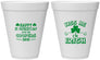 Personalized St Patricks Day 12 oz Foam Cups - Kiss Me I Am Irish | 200004