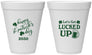 Personalized St Patricks Day 12 oz Foam Cups - Lucked Up | 200007
