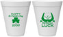 Personalized St Patricks Day 12 oz Foam Cups - Clover Irish | 200008