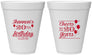 Personalized Birthday 12 oz Foam Cups - Cheers To 20 Years | 20004