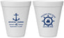 Personalized Birthday 12 oz Foam Cups - 45th Nautical | 20023