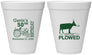 Personalized Birthday 12 oz Foam Cups - 50th Lets Get Plowed | 20037