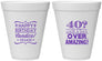 Personalized Birthday 12 oz Foam Cups - 40th | 20044