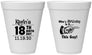 Personalized Birthday 12 oz Foam Cups - 18th | 20046