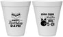 Personalized Birthday 12 oz Foam Cups - 50th Bowing | 20071