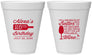 Personalized Birthday 12 oz Foam Cups - 25th Wine | 20099