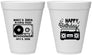 Personalized Birthday 12 oz Foam Cups - 50th Cassette Tape | 20117