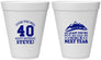 Personalized Birthday 12 oz Foam Cups - 40th Over The Hill | 20123
