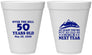 Personalized Birthday 12 oz Foam Cups - 50th Over The Hill | 20124