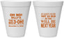Personalized Birthday 12 oz Foam Cups - 30th Big 3 Oh | 20125