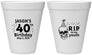 Personalized Birthday 12 oz Foam Cups - 40th Rip Youth | 20141