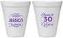 Personalized Birthday 12 oz Foam Cups - Cheers To 30 Years | 20142