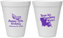 Personalized Birthday 12 oz Foam Cups - 30th Mardi Gras | 20146