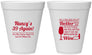 Personalized Birthday 12 oz Foam Cups - 40th Wine | 20154