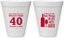 Personalized Birthday 12 oz Foam Cups - 40th Wine | 20155