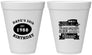 Personalized Birthday 12 oz Foam Cups - 50th Classic Car | 20156