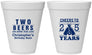 Personalized Birthday 12 oz Foam Cups - Cheers To 25 Years | 20163
