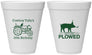 Personalized Birthday 12 oz Foam Cups - 30th Get Plowed | 20166