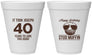 Personalized Birthday 12 oz Foam Cups - 40th Stud Muffin | 20183