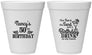 Personalized Birthday 12 oz Foam Cups - 50th | 20203