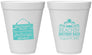 Personalized Birthday 12 oz Foam Cups - Beach | 20211
