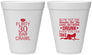 Personalized Birthday 12 oz Foam Cups - 30th Bar Crawl | 20233